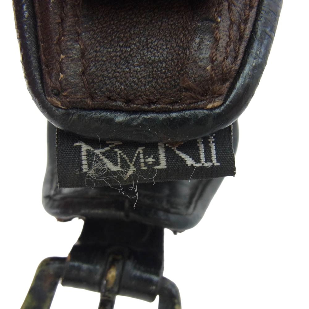 ケムリ レザー スタッズ ブレス ブラック系 表記なし【中古】