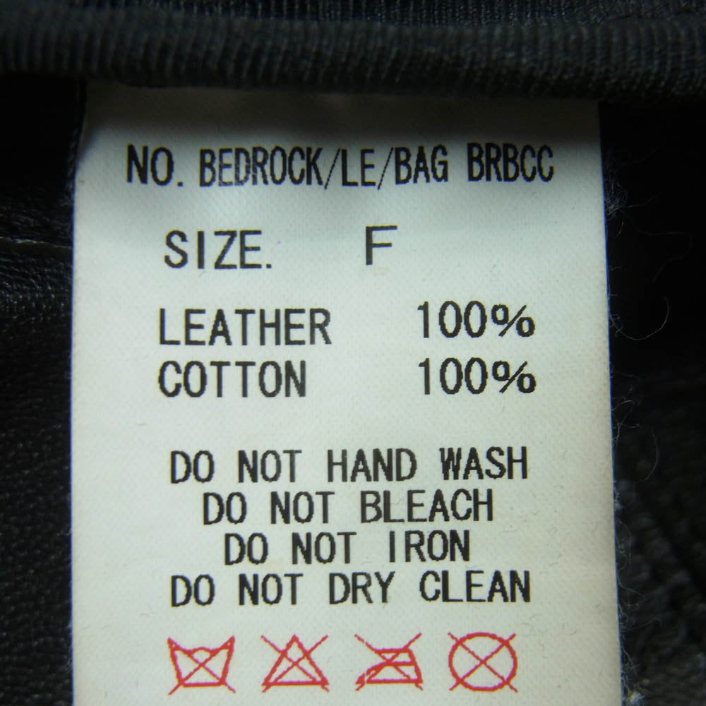 ルグランブルー BEDROCK/LE BAG レザー トート バッグ 日本製 ブラック系 F【中古】