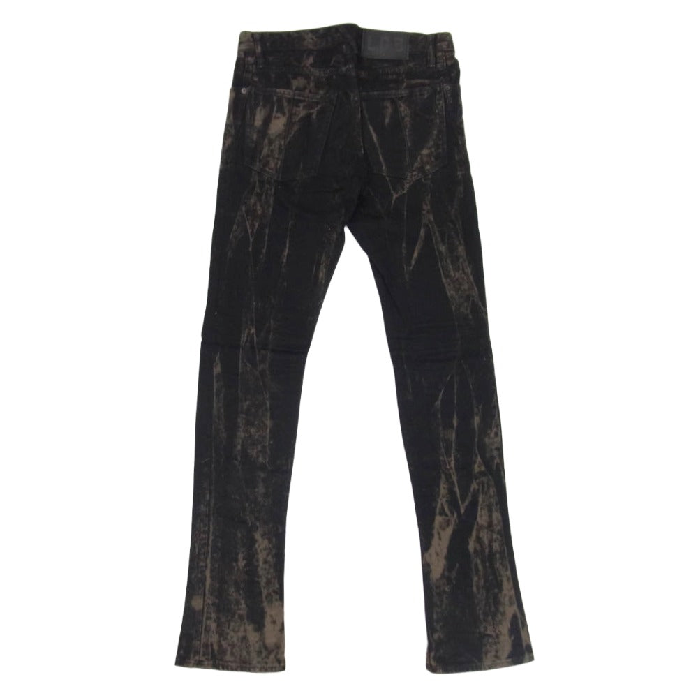 ルグランブルー JACKAL ブリーチ 加工 スキニー パンツ ブラック系 28【中古】