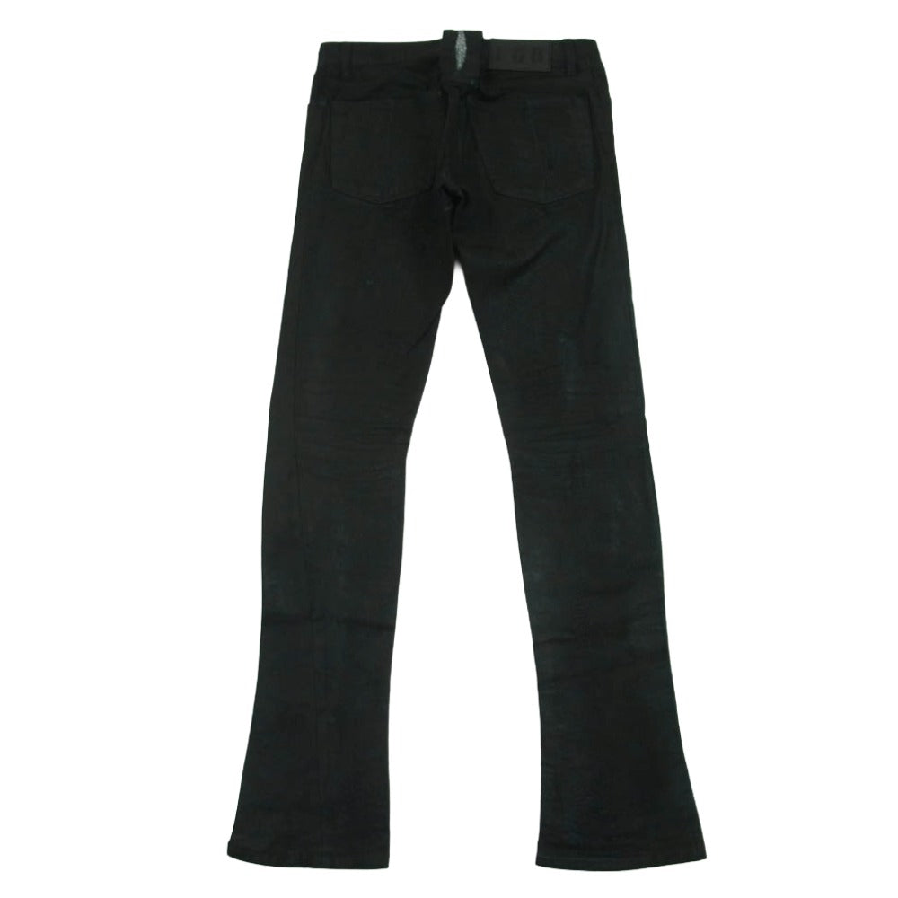 ルグランブルー S-WOLF-B2D ペイント コーティング スキニー デニム パンツ 日本製 ブラック系 28【中古】