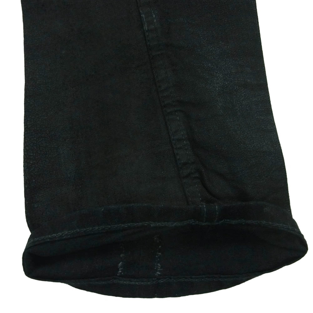 ルグランブルー S-WOLF-B2D ペイント コーティング スキニー デニム パンツ 日本製 ブラック系 28【中古】