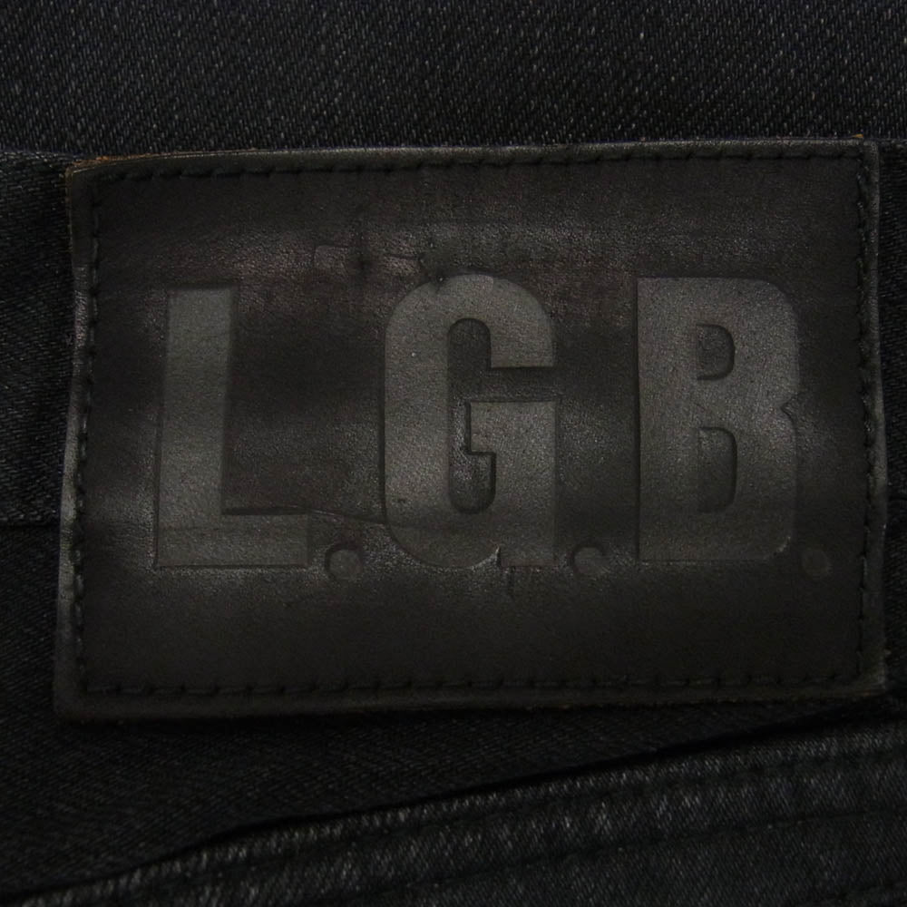 ルグランブルー lgb wolf flare denim pants フレア パンツ デニム ブラック系 28【中古】