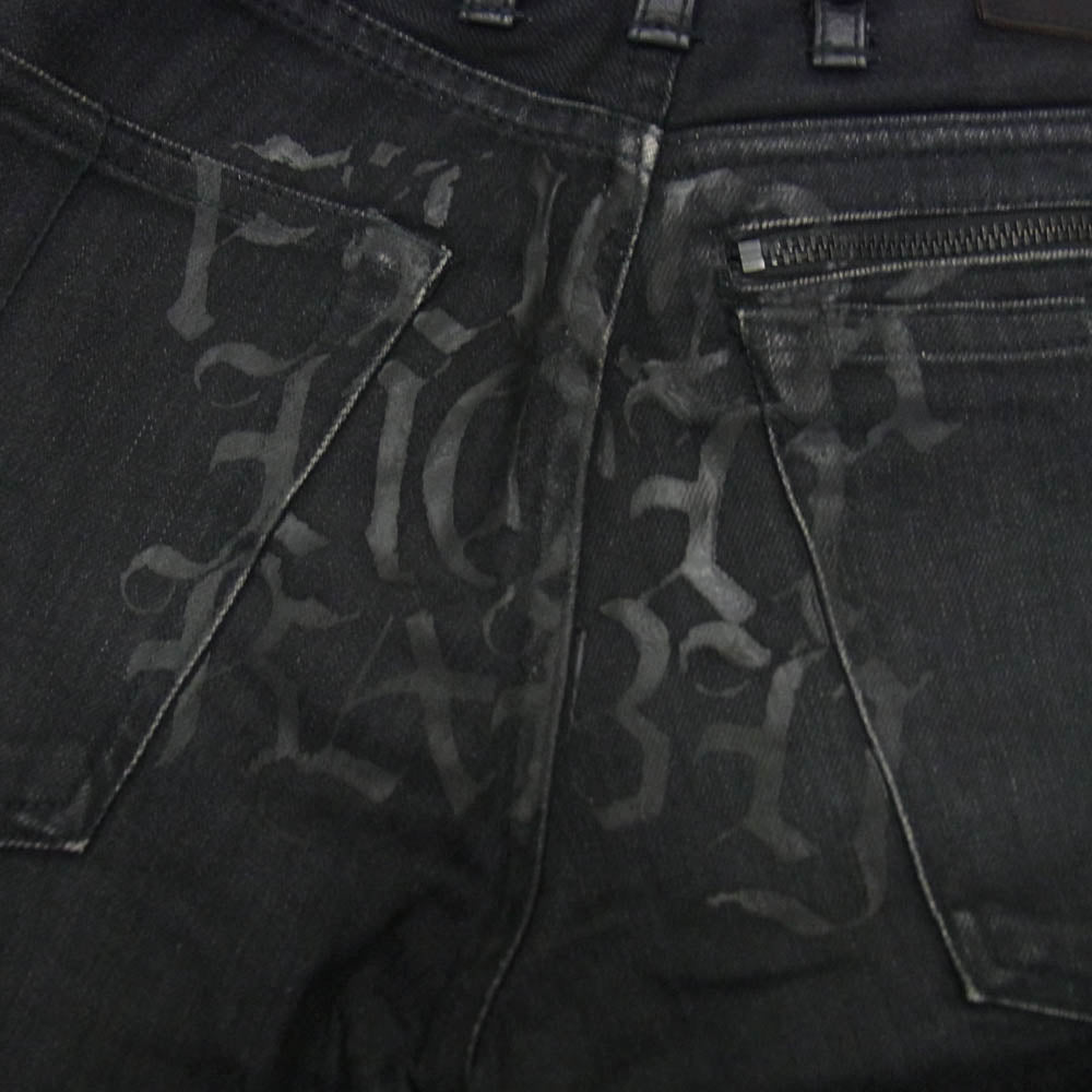 ルグランブルー lgb wolf flare denim pants フレア パンツ デニム ブラック系 28【中古】