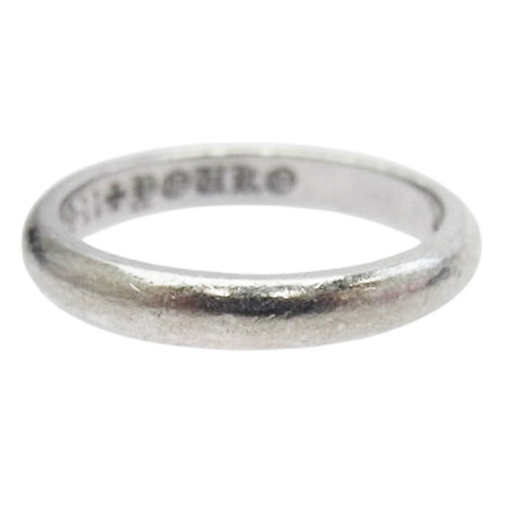 CHROME HEARTS クロムハーツ（原本無） 18KWG WEDDING BAND ウエディング バンド リング シルバー系 12.5号【中古】