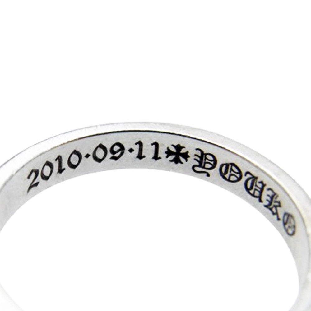 CHROME HEARTS クロムハーツ（原本無） 18KWG WEDDING BAND ウエディング バンド リング シルバー系 12.5号【中古】