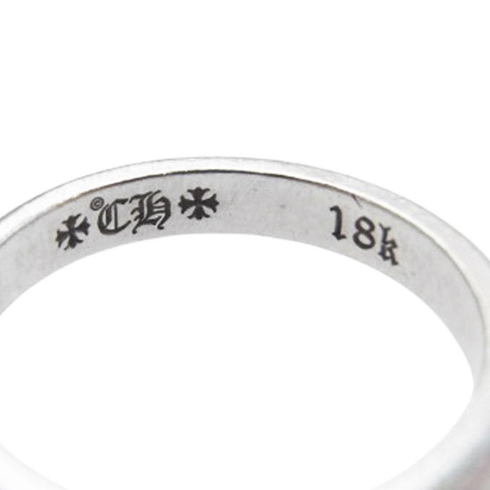CHROME HEARTS クロムハーツ（原本無） 18KWG WEDDING BAND ウエディング バンド リング シルバー系 12.5号【中古】