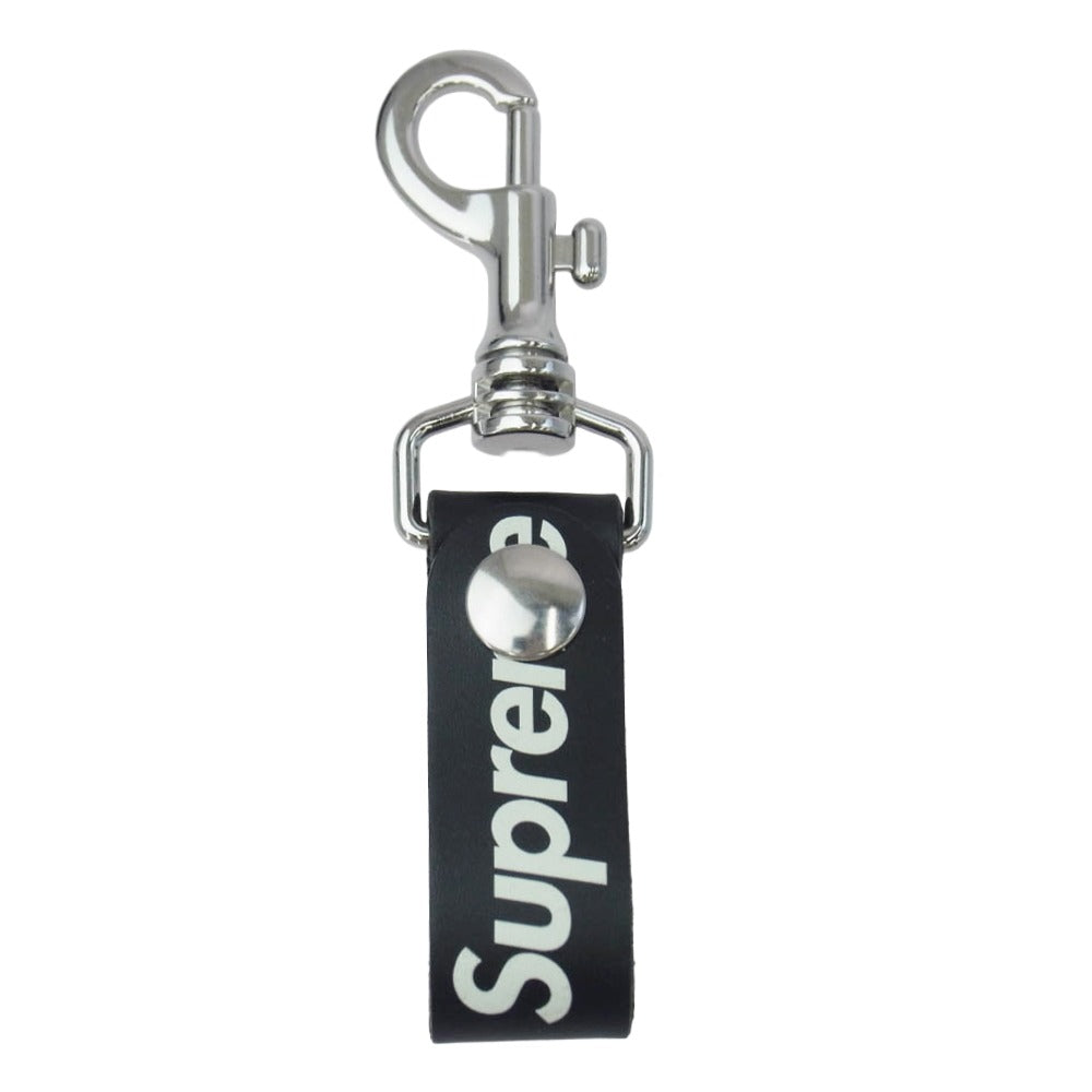 Supreme シュプリーム 21SS MADE IN ITALY Leather Key Loop レザー キーループ ベルトループ キーホルダー ブラック系【中古】