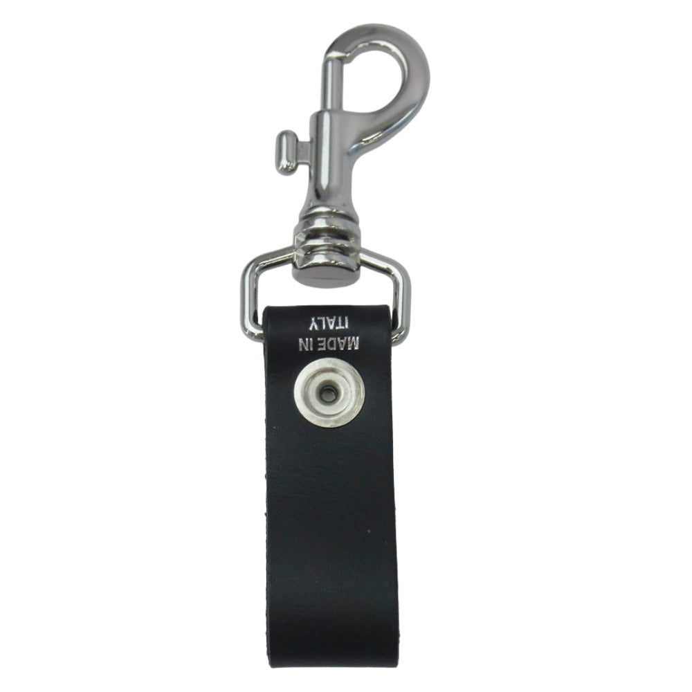 Supreme シュプリーム 21SS MADE IN ITALY Leather Key Loop レザー キーループ ベルトループ キーホルダー ブラック系【中古】