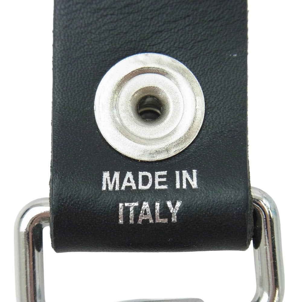 Supreme シュプリーム 21SS MADE IN ITALY Leather Key Loop レザー キーループ ベルトループ キーホルダー ブラック系【中古】