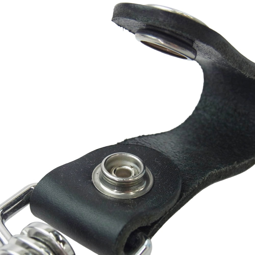 Supreme シュプリーム 21SS MADE IN ITALY Leather Key Loop レザー キーループ ベルトループ キーホルダー ブラック系【中古】