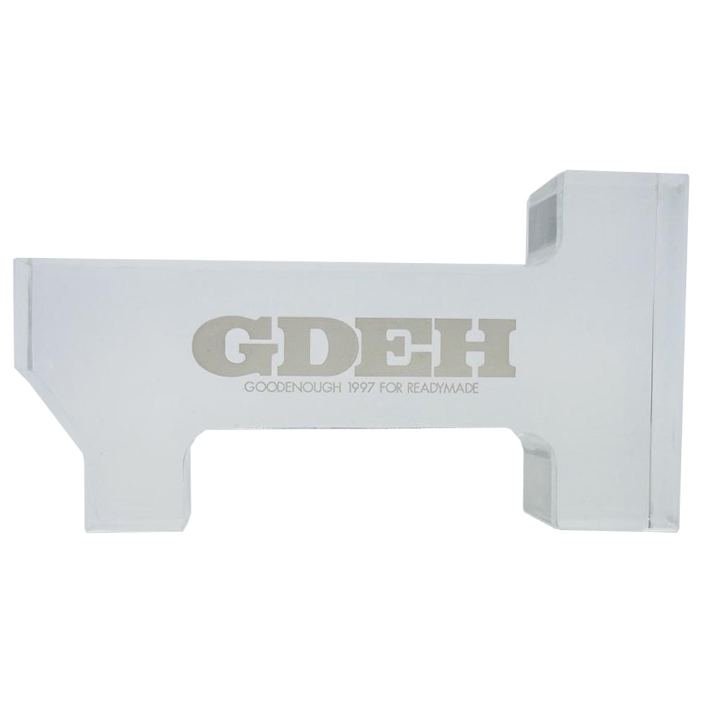 GOODENOUGH グッドイナフ archive 1997 FOR REDY MADE 限定 アーカイブ GDEH 1ロゴ アクリル オブジェ クリア系【美品】【中古】