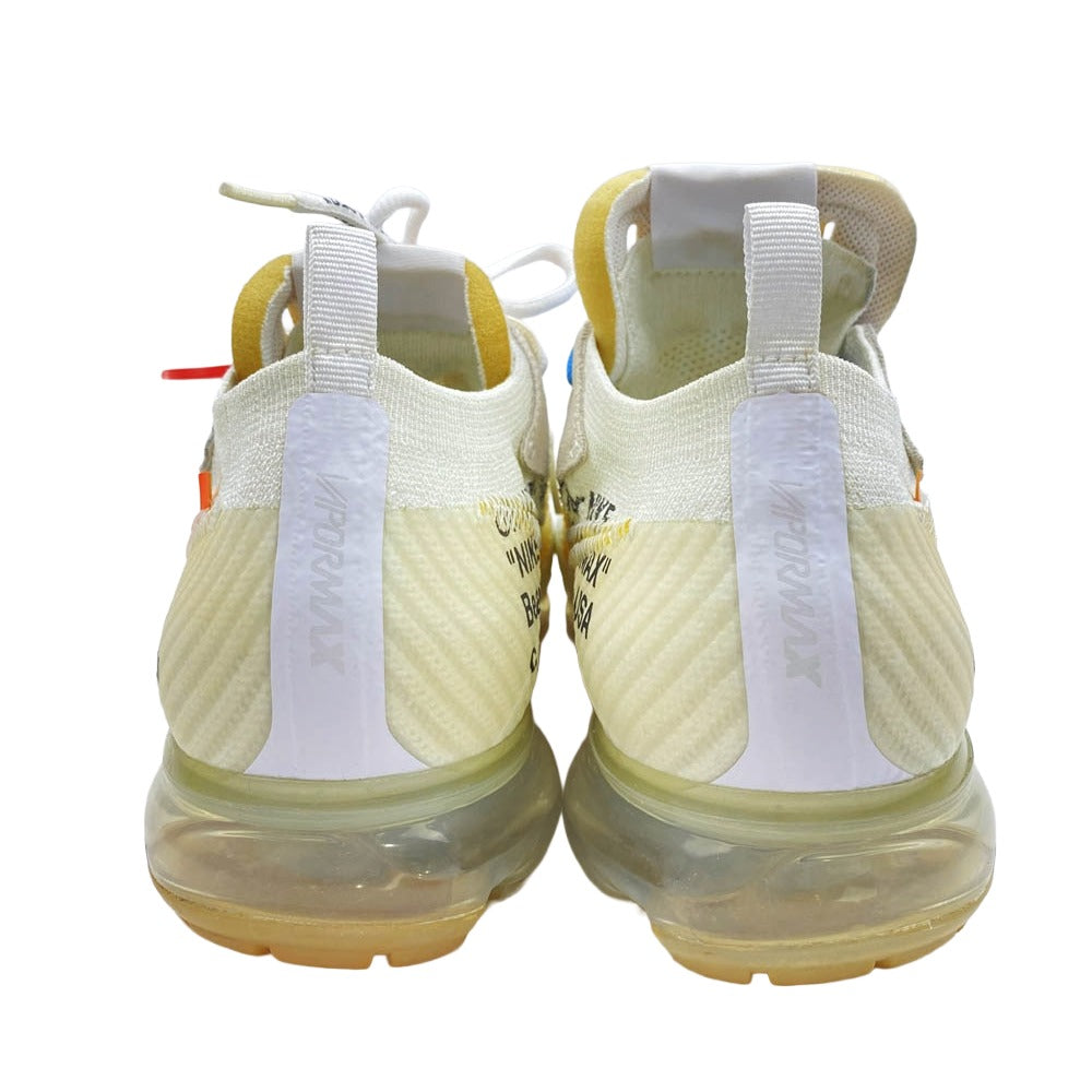 NIKE ナイキ AA3831-100 × Off-white Air Vapormax White【フェイクバスターズ鑑定済】 オフホワイト エアヴェイパーマックス ホワイト ローカット スニーカー オフホワイト系 ベージュ系 27cm【中古】