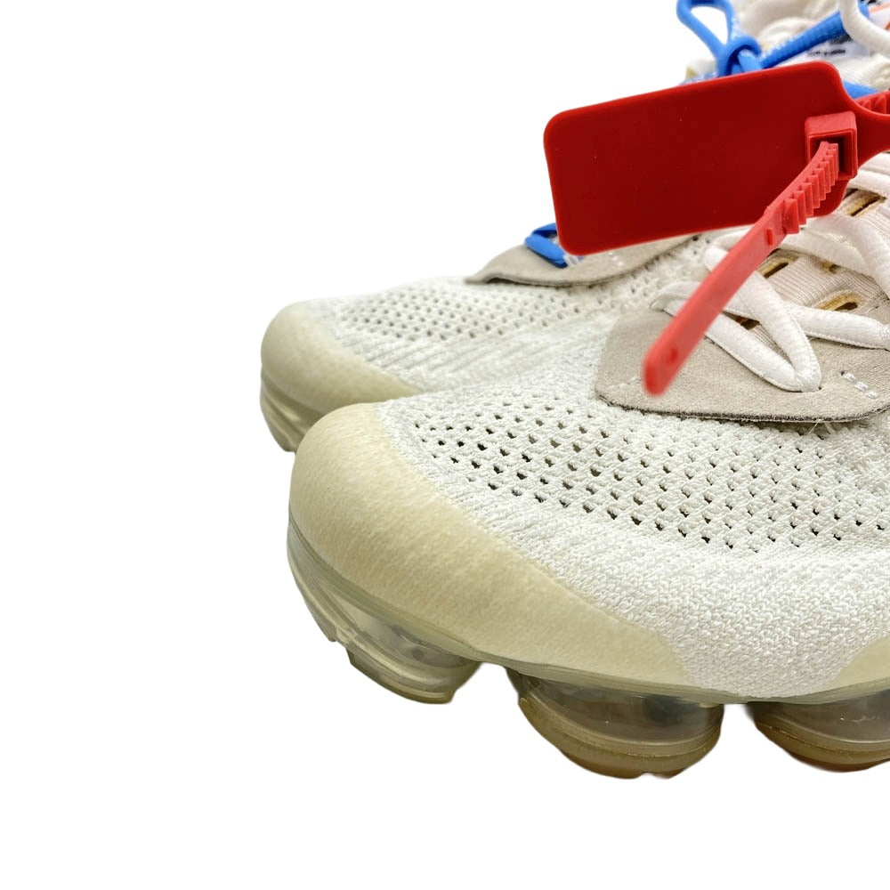 NIKE ナイキ AA3831-100 × Off-white Air Vapormax White【フェイクバスターズ鑑定済】 オフホワイト エアヴェイパーマックス ホワイト ローカット スニーカー オフホワイト系 ベージュ系 27cm【中古】