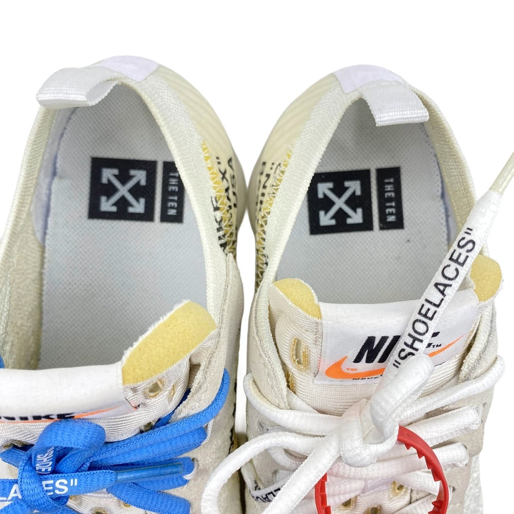 NIKE ナイキ AA3831-100 × Off-white Air Vapormax White【フェイクバスターズ鑑定済】 オフホワイト エアヴェイパーマックス ホワイト ローカット スニーカー オフホワイト系 ベージュ系 27cm【中古】