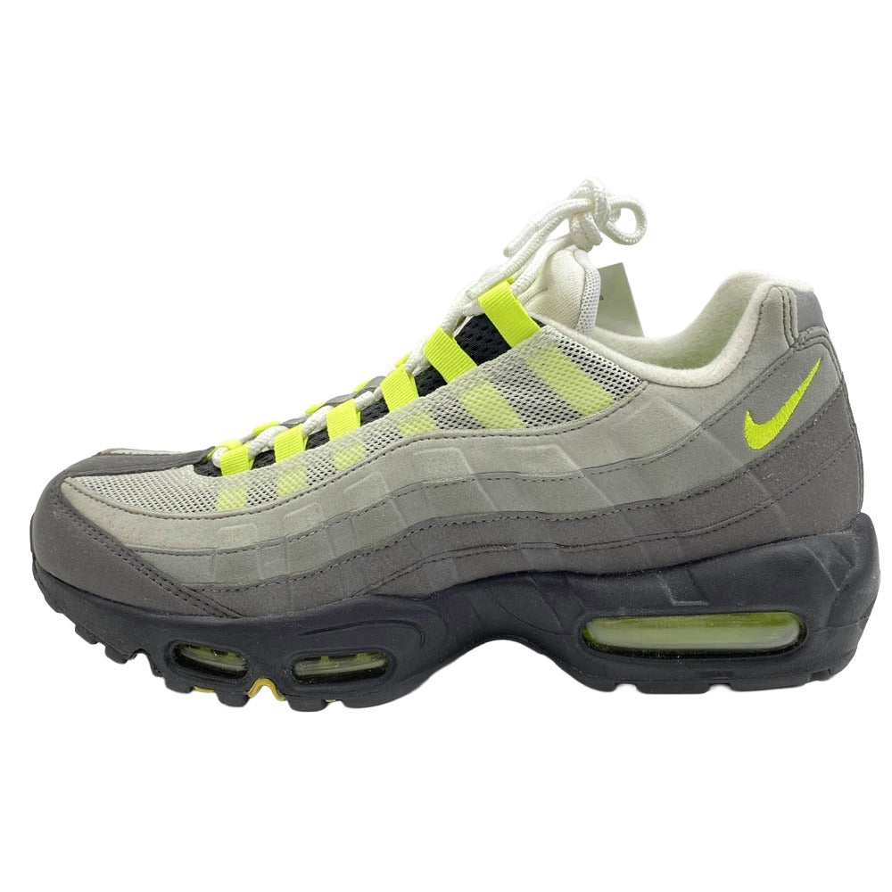 NIKE ナイキ 554970-071 Air Max 95 OG Yellow Gradation【フェイクバスターズ鑑定済】 エアマックス95 OG イエローグラデ ローカット スニーカー グレー系 27.5cm【中古】
