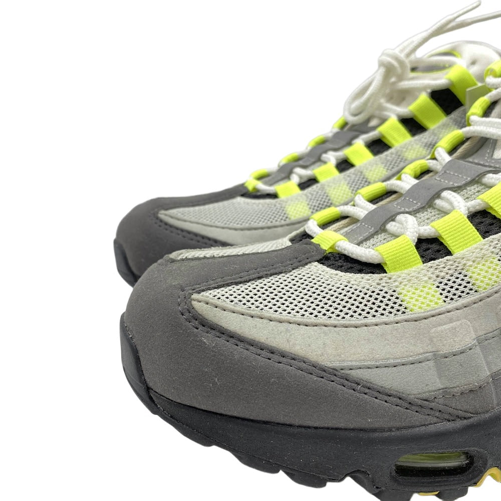 NIKE ナイキ 554970-071 Air Max 95 OG Yellow Gradation【フェイクバスターズ鑑定済】 エアマックス95 OG イエローグラデ ローカット スニーカー グレー系 27.5cm【中古】