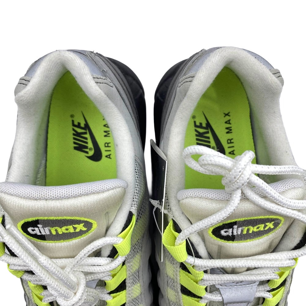 NIKE ナイキ 554970-071 Air Max 95 OG Yellow Gradation【フェイクバスターズ鑑定済】 エアマックス95 OG イエローグラデ ローカット スニーカー グレー系 27.5cm【中古】