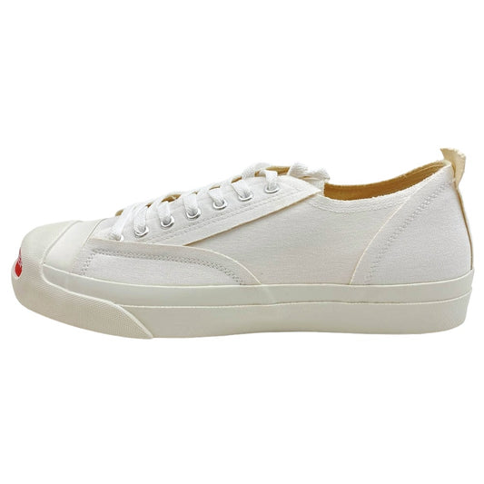 UNDERCOVER アンダーカバー UC2B9F05 TOE LOGO CANVAS SNEAKERS トゥ ロゴ キャンバス ローカット スニーカー ホワイト系 L【新古品】【未使用】【中古】