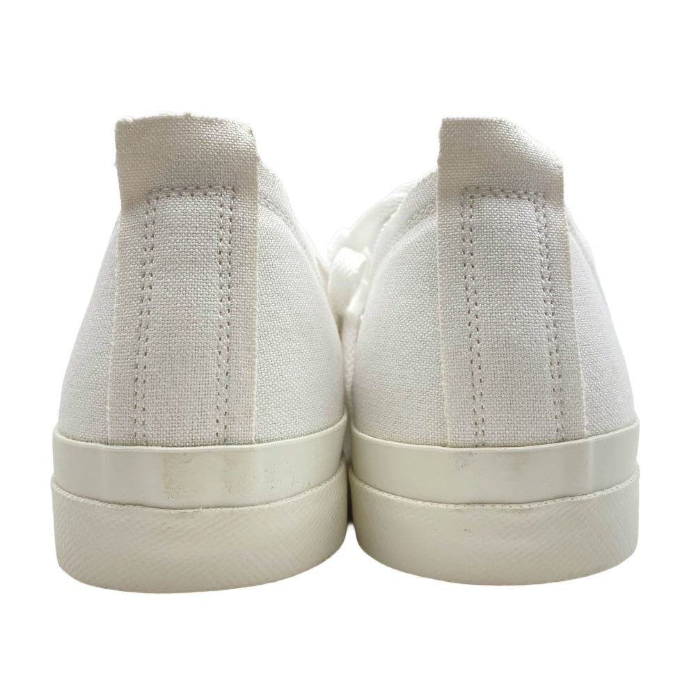 UNDERCOVER アンダーカバー UC2B9F05 TOE LOGO CANVAS SNEAKERS トゥ ロゴ キャンバス ローカット スニーカー ホワイト系 L【新古品】【未使用】【中古】