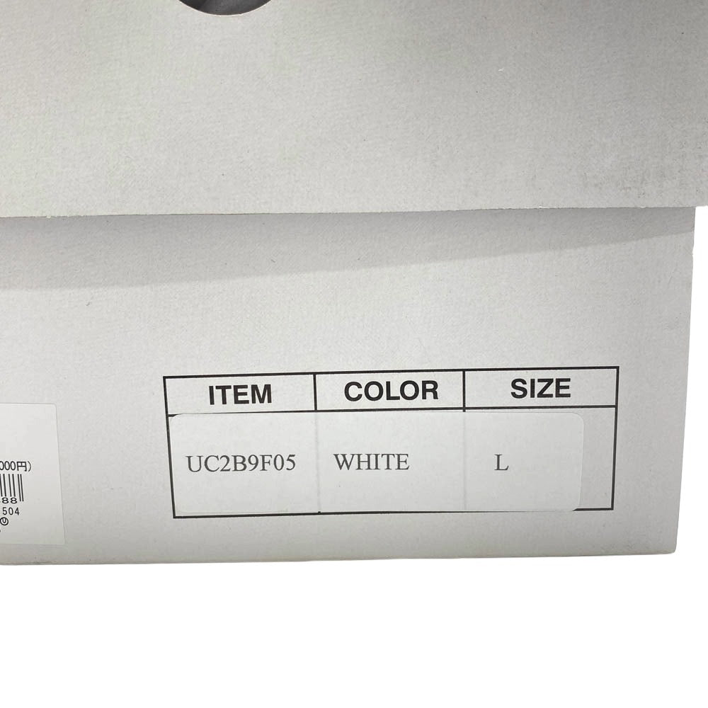 UNDERCOVER アンダーカバー UC2B9F05 TOE LOGO CANVAS SNEAKERS トゥ ロゴ キャンバス ローカット スニーカー ホワイト系 L【新古品】【未使用】【中古】