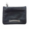 CHROME HEARTS クロムハーツ（原本無） ZPR CHNG 3×4 ダガージップ レザー ジッパー スクロールラベル チェンジパース コインケース 小銭入れ ブラック系【中古】