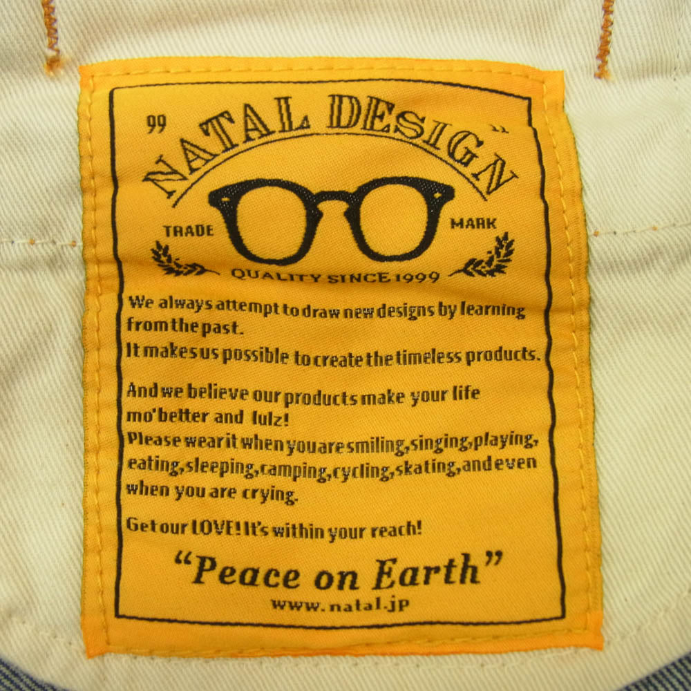 NATAL DESIGN ネイタルデザイン G55 Sarouel Flap Denim Pants AUTHENTIC サルエル フラップ デニム インディゴブルー系 36【美品】【中古】