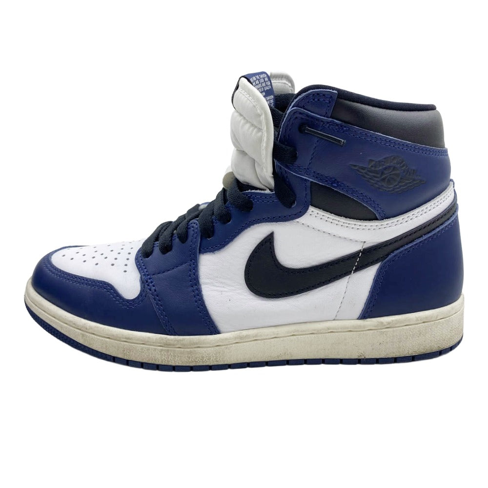 NIKE ナイキ DZ5485-401 Air Jordan 1 Retro High OG Midnight Navy エアジョーダン1 レトロ ハイ OG ミッドナイト ネイビー ハイカット スニーカー ネイビー系 ブラック系 26.5cm【中古】
