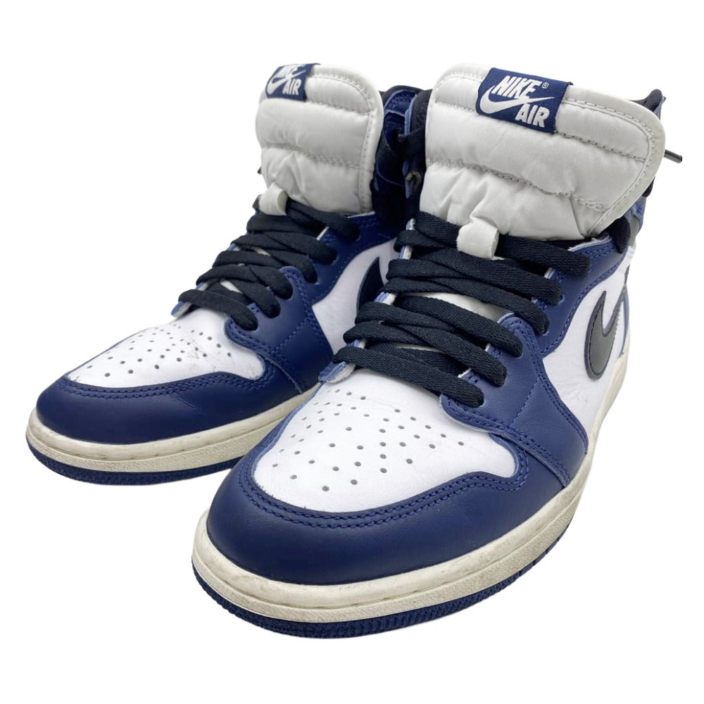 NIKE ナイキ DZ5485-401 Air Jordan 1 Retro High OG Midnight Navy エアジョーダン1 レトロ ハイ OG ミッドナイト ネイビー ハイカット スニーカー ネイビー系 ブラック系 26.5cm【中古】