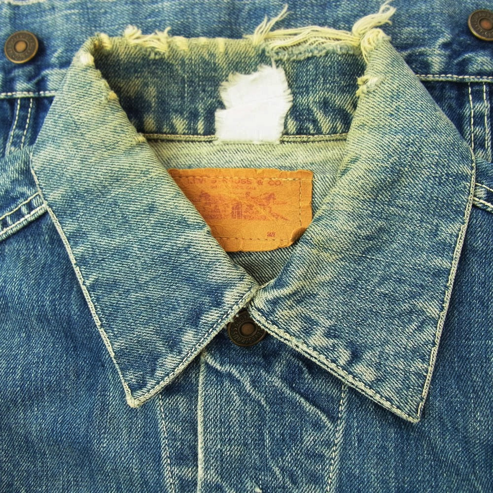 Levi's リーバイス 60s 70s 70505 4th 両面不均等V ボタン裏刻印347 デニムジャケット インディゴブルー系 不明【中古】