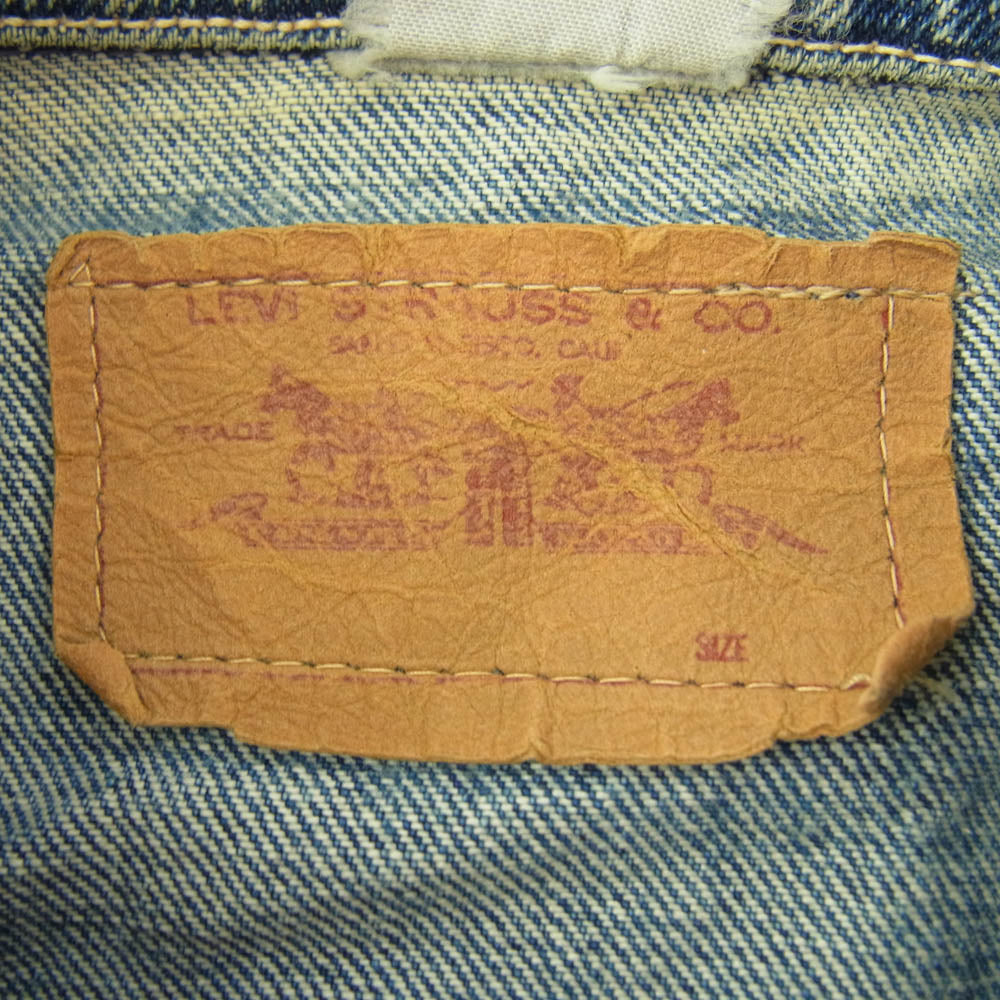 Levi's リーバイス 60s 70s 70505 4th 両面不均等V ボタン裏刻印347 デニムジャケット インディゴブルー系 不明【中古】