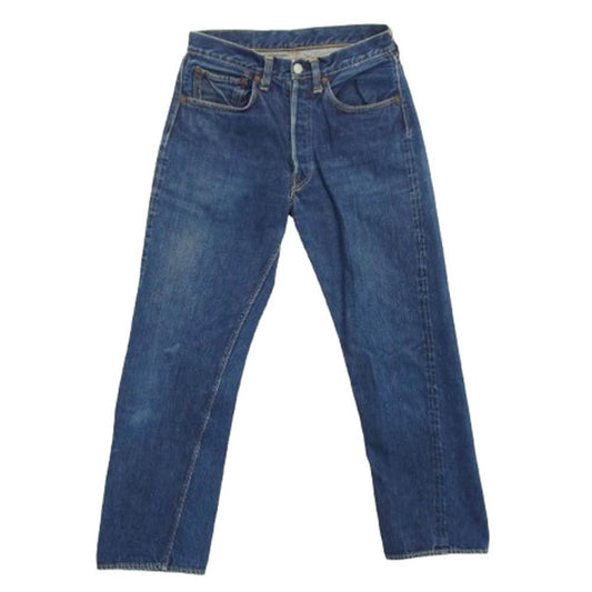 Levi's リーバイス ヴィンテージ オリジナル 60s 501XX ボタン裏刻印ツメ 紙パッチギャラ無し 足長R センターオフセット デニム パンツ インディゴブルー系 W28inch程度【中古】