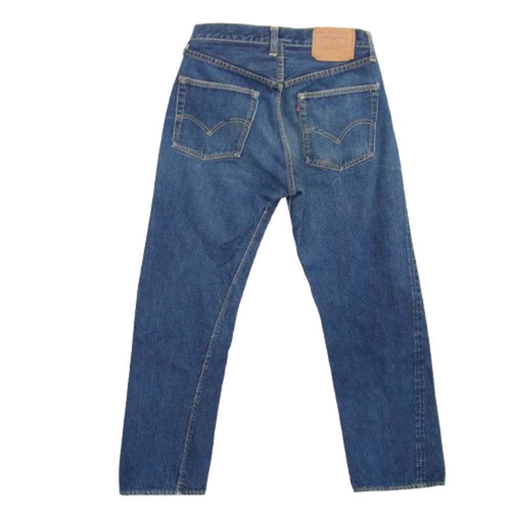 Levi's リーバイス ヴィンテージ オリジナル 60s 501XX ボタン裏刻印ツメ 紙パッチギャラ無し 足長R センターオフセット デニム パンツ インディゴブルー系 W28inch程度【中古】