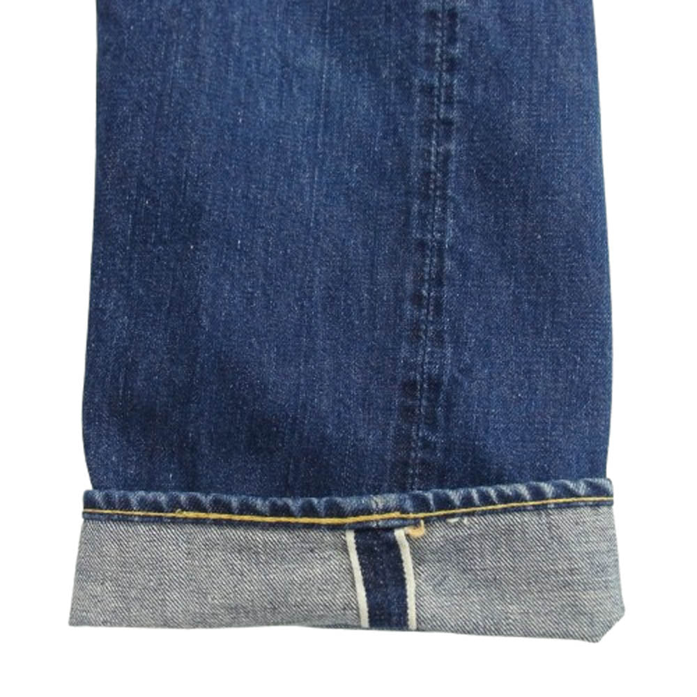 Levi's リーバイス ヴィンテージ オリジナル 60s 501XX ボタン裏刻印ツメ 紙パッチギャラ無し 足長R センターオフセット デニム パンツ インディゴブルー系 W28inch程度【中古】