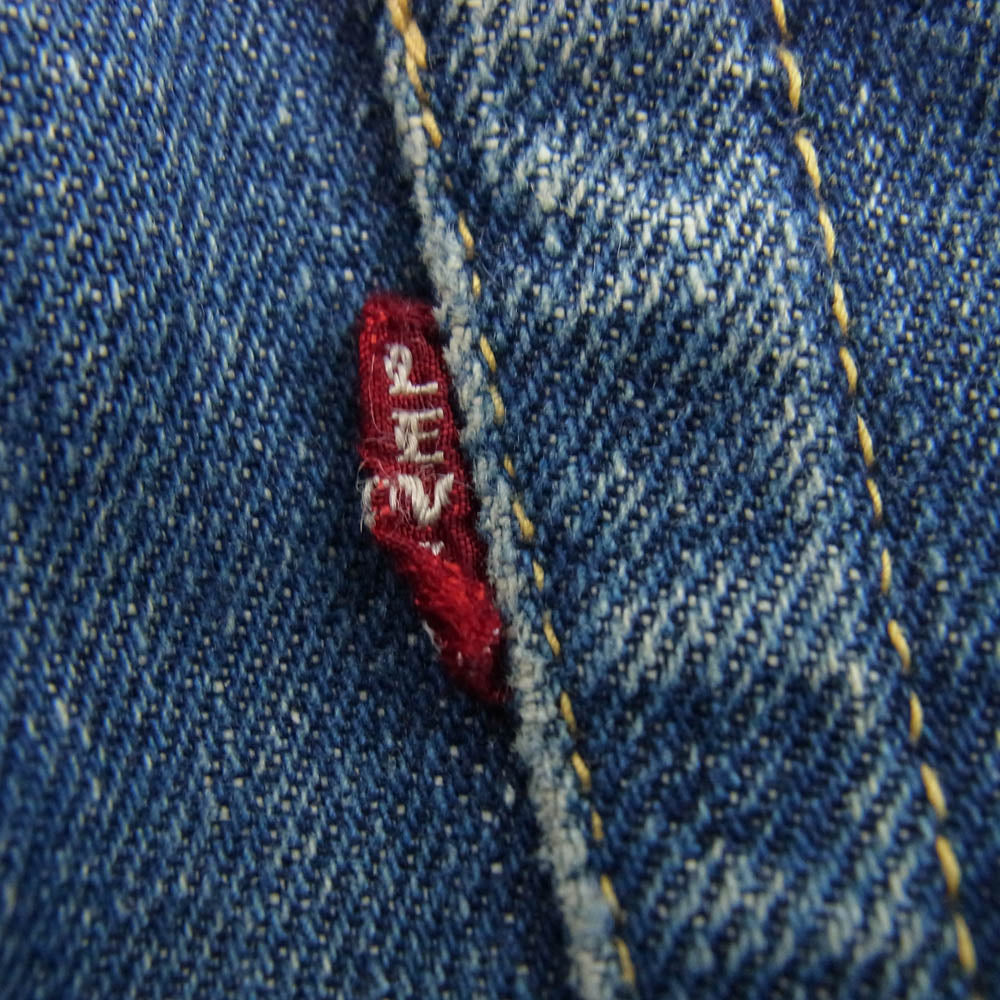 Levi's リーバイス ヴィンテージ オリジナル 60s 501XX ボタン裏刻印ツメ 紙パッチギャラ無し 足長R センターオフセット デニム パンツ インディゴブルー系 W28inch程度【中古】