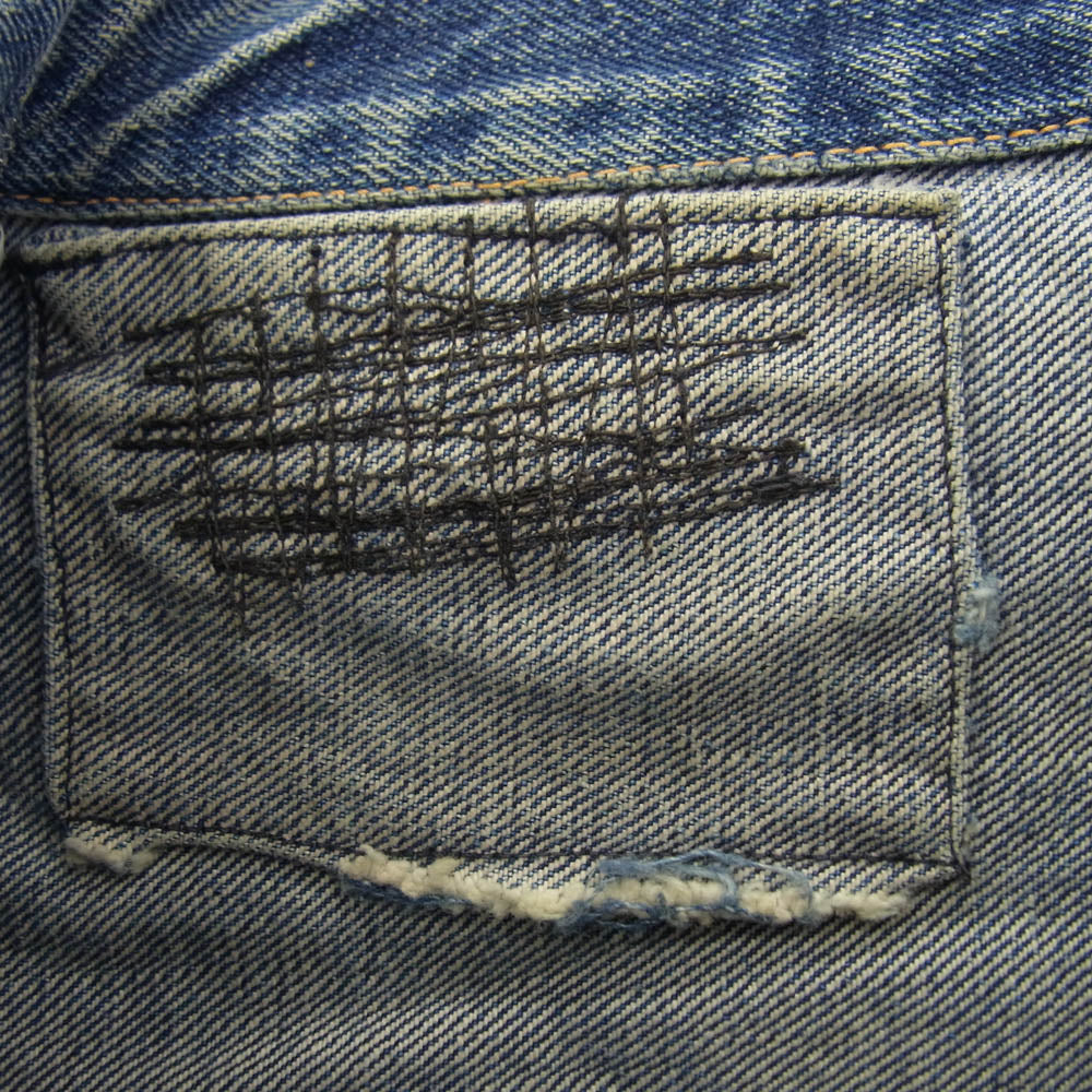 Levi's リーバイス 50s 60s 507XX 2nd トップボタン裏刻印17 デニム ジャケット インディゴブルー系【中古】