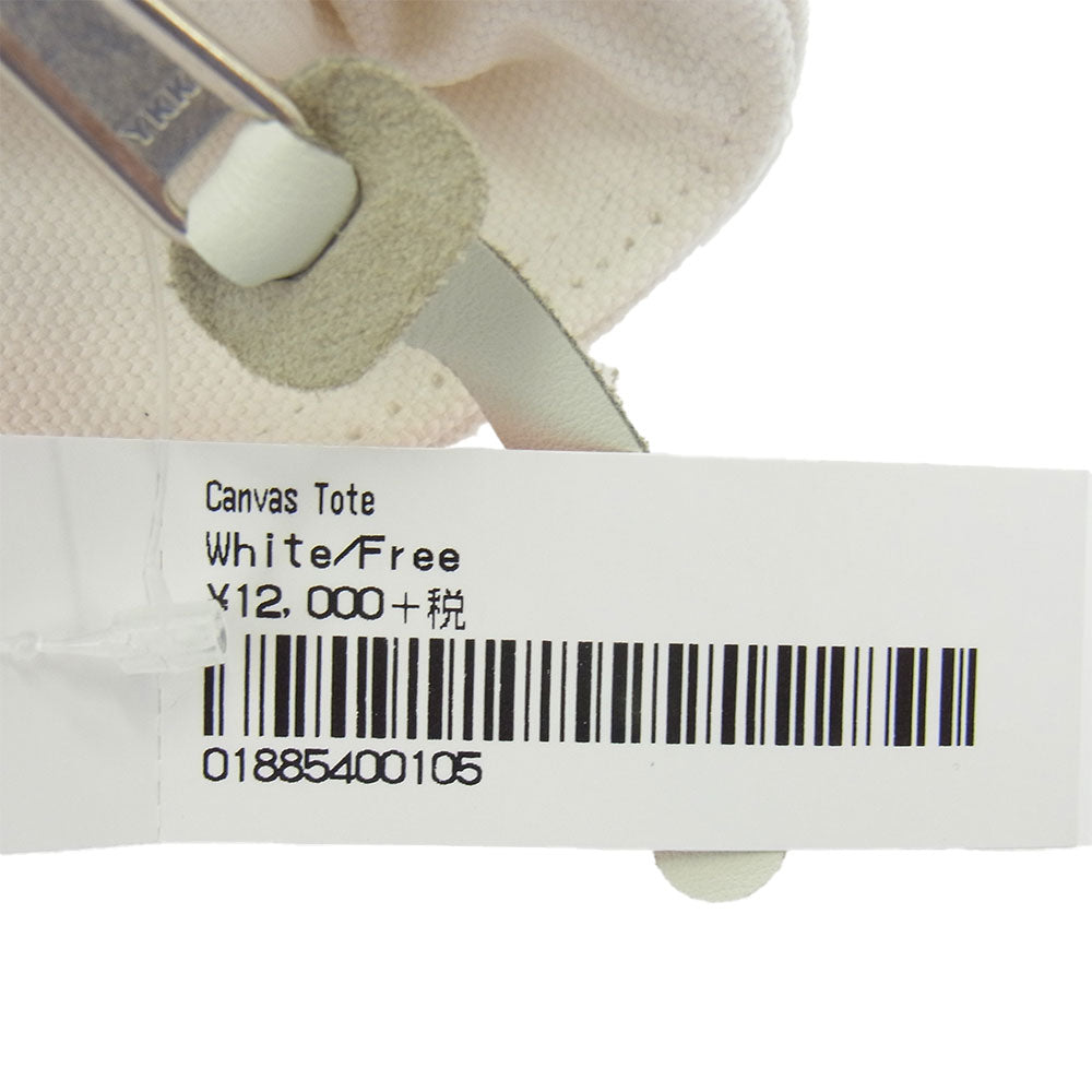 Supreme シュプリーム 20AW Canvas Tote キャンバス トート バッグ ホワイト系 Free【極上美品】【中古】