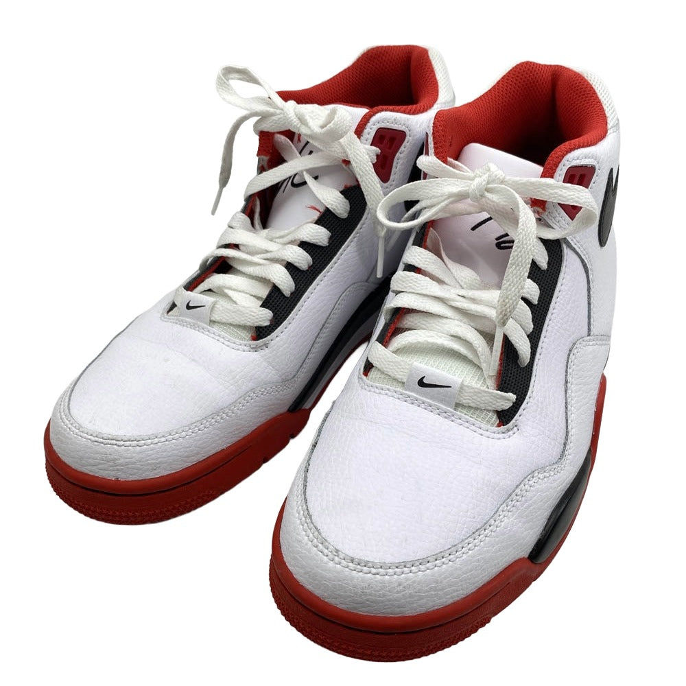 NIKE ナイキ BQ4212-100 Flight Legacy フライト レガシー スニーカー ホワイト系 レッド系 27.5cm【中古】