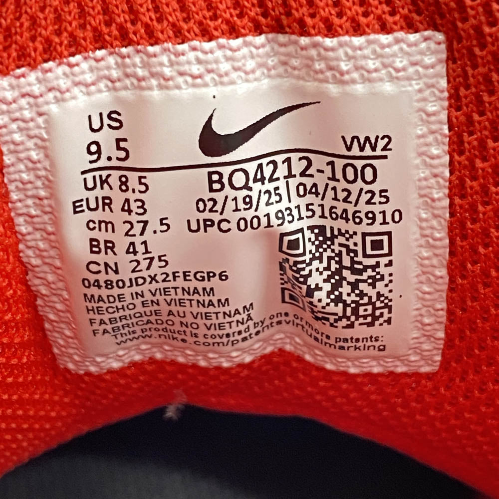 NIKE ナイキ BQ4212-100 Flight Legacy フライト レガシー スニーカー ホワイト系 レッド系 27.5cm【中古】