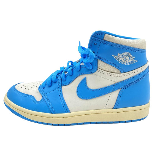 NIKE ナイキ DZ5485-402 Air Jordan 1 Retro High OG UNC Reimagined アジョーダン1 レトロ ハイ OG UNC リイマジンド スニーカー ライトブルー系 26.5cm【中古】