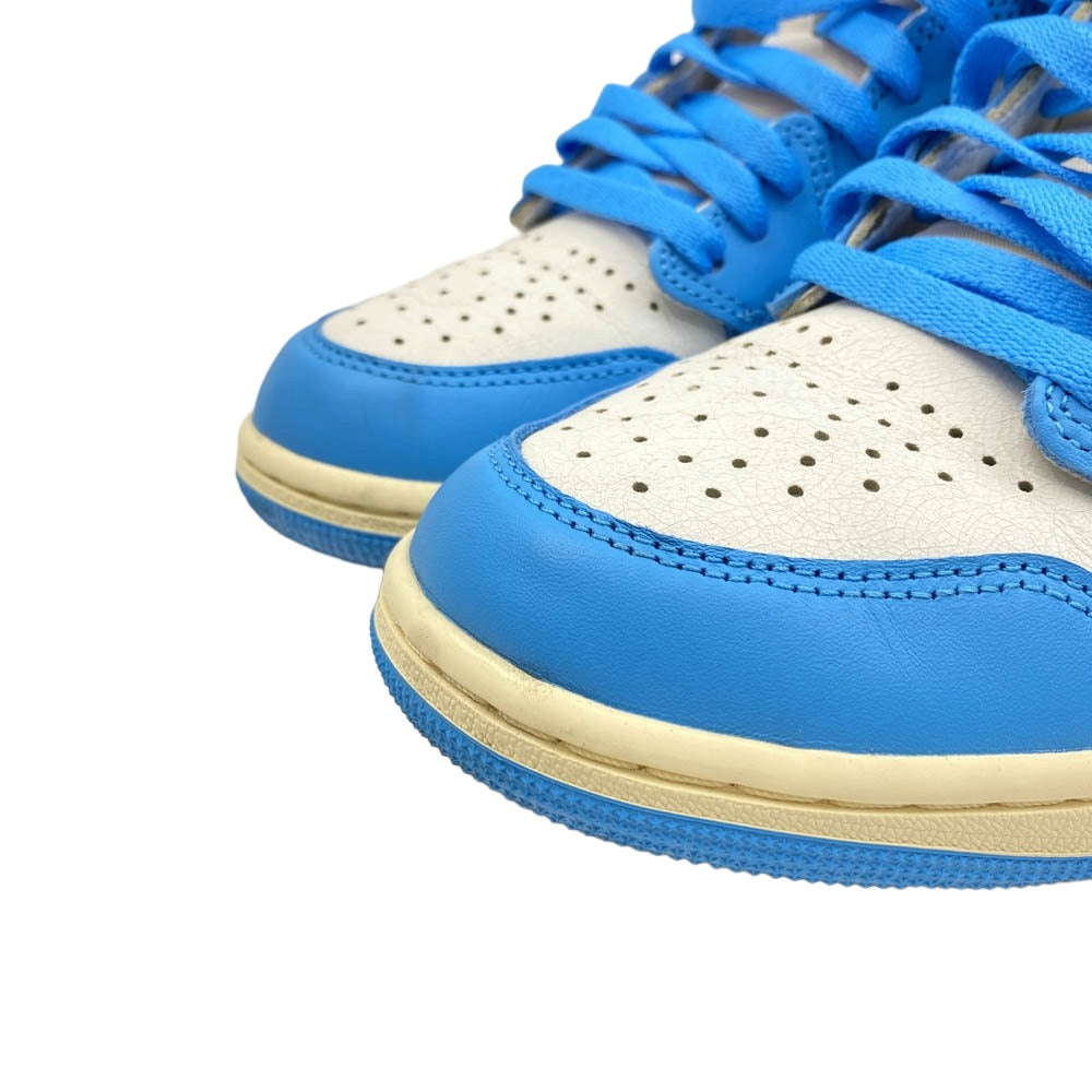 NIKE ナイキ DZ5485-402 Air Jordan 1 Retro High OG UNC Reimagined アジョーダン1 レトロ ハイ OG UNC リイマジンド スニーカー ライトブルー系 26.5cm【中古】
