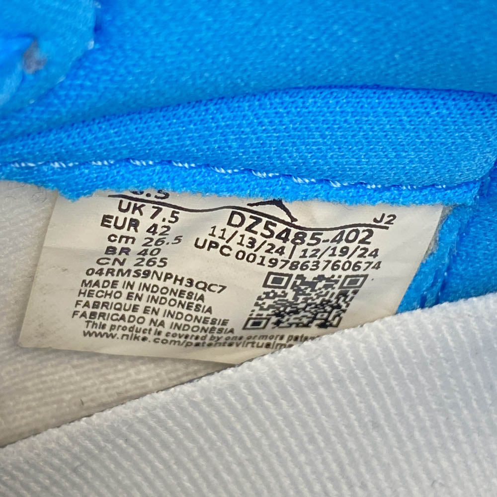 NIKE ナイキ DZ5485-402 Air Jordan 1 Retro High OG UNC Reimagined アジョーダン1 レトロ ハイ OG UNC リイマジンド スニーカー ライトブルー系 26.5cm【中古】