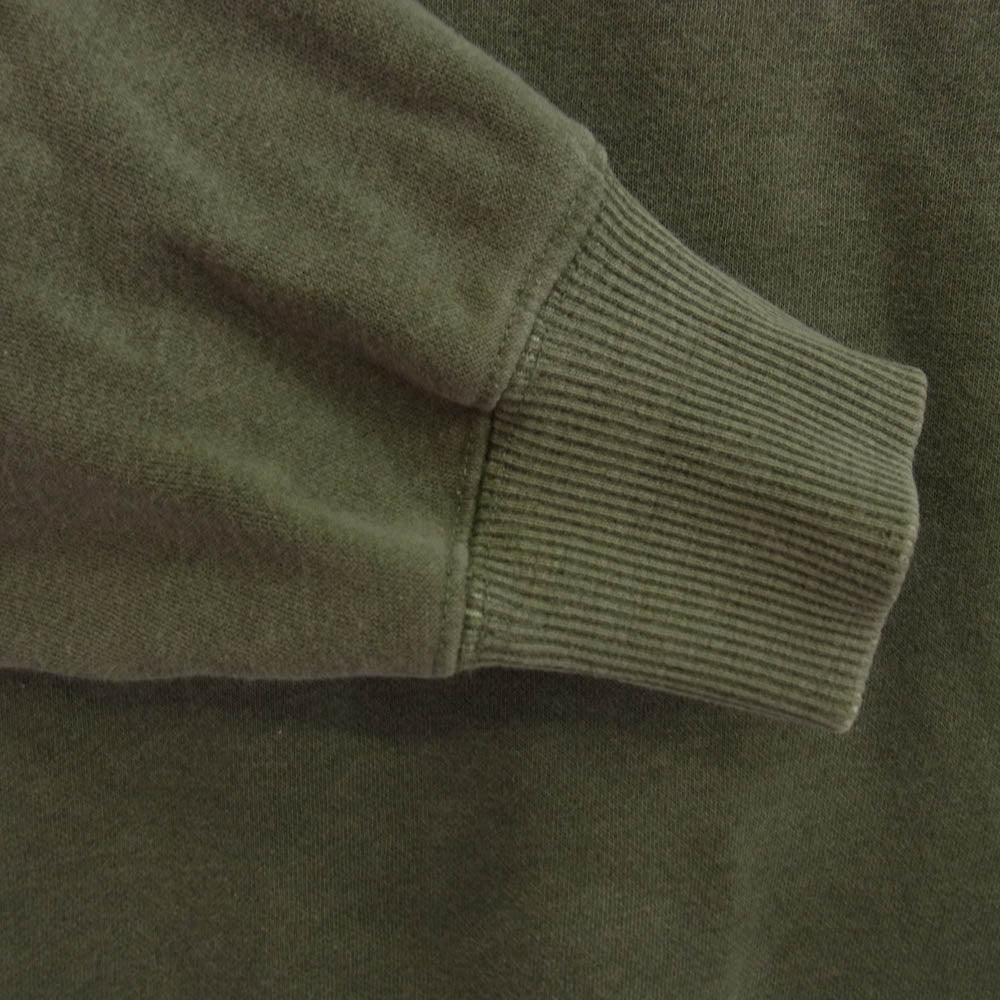 Supreme シュプリーム 21SS NT12102I The North Face Pigment Printed Crewneck ノースフェイス クルーネック スウェット モスグリーン系 L【中古】