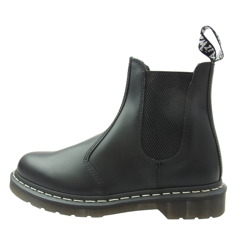 Dr.Martens ドクターマーチン 2976WS ホワイトステッチ レザー チェルシー ブーツ ブラック系 UK7【極上美品】【中古】