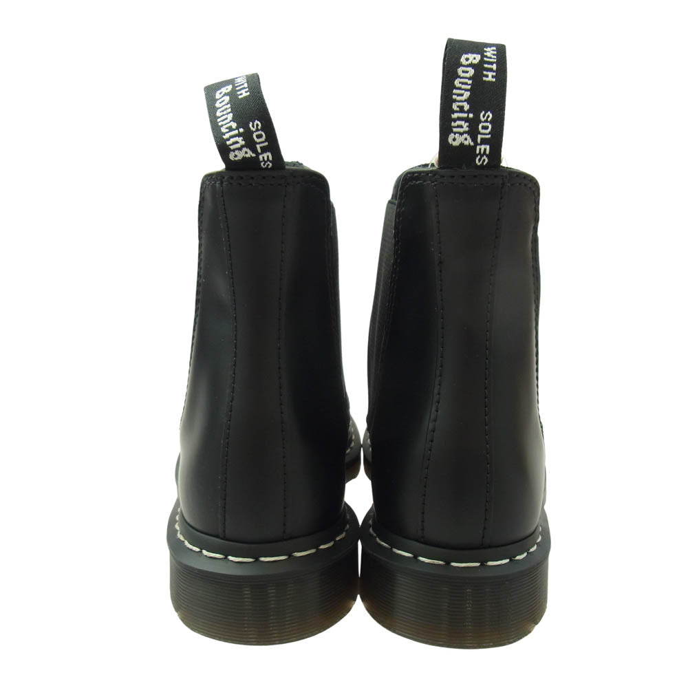 Dr.Martens ドクターマーチン 2976WS ホワイトステッチ レザー チェルシー ブーツ ブラック系 UK7【極上美品】【中古】