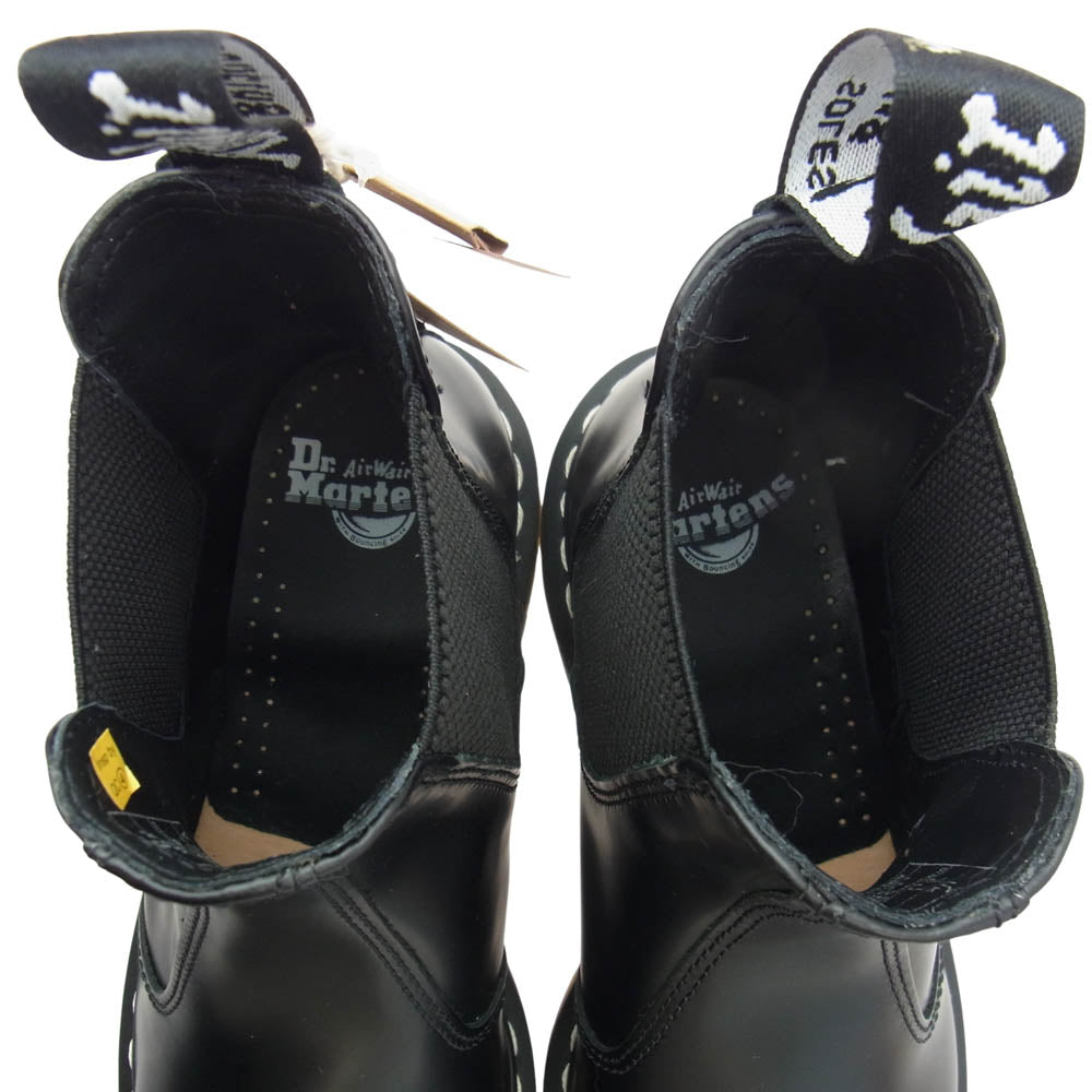 Dr.Martens ドクターマーチン 2976WS ホワイトステッチ レザー チェルシー ブーツ ブラック系 UK7【極上美品】【中古】