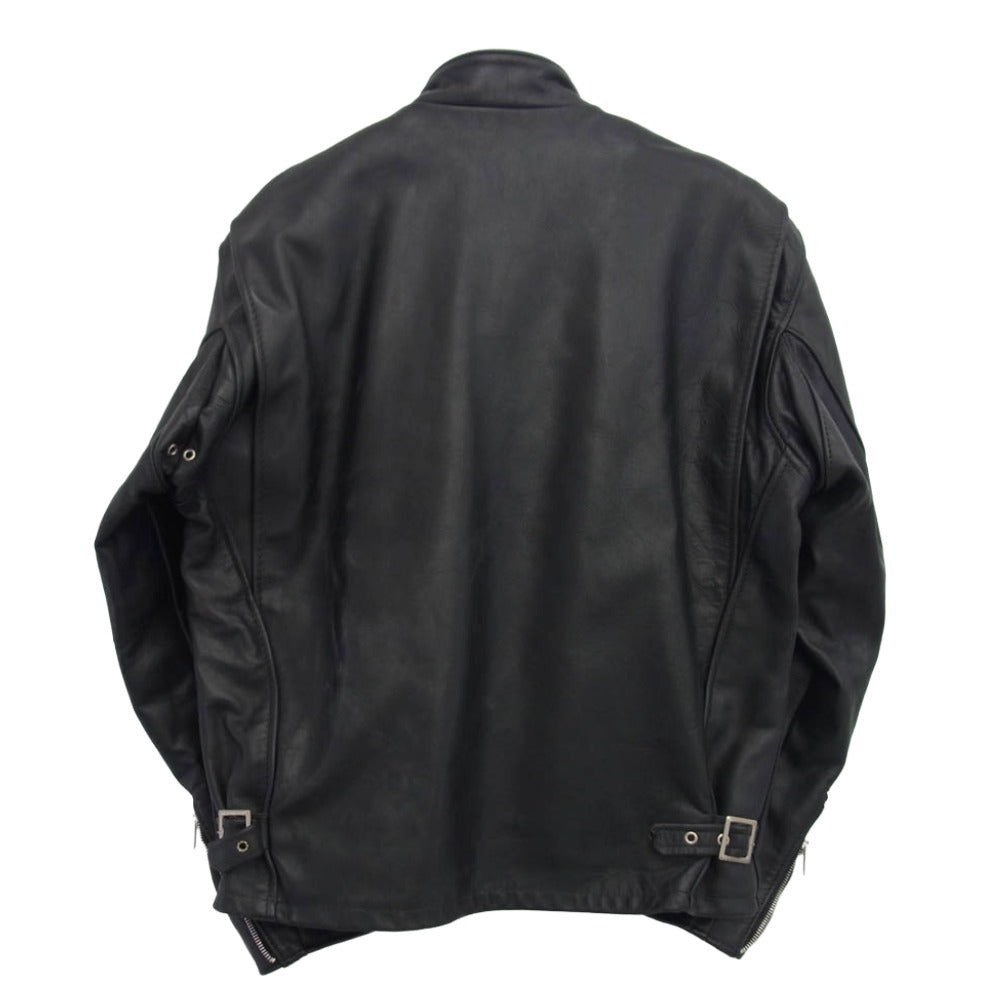 schott ショット 641 USA製 STAND COLLAR SINGLE RIDERS スタンドカラー シングル ライダース ジャケット ライナー付属 42【中古】