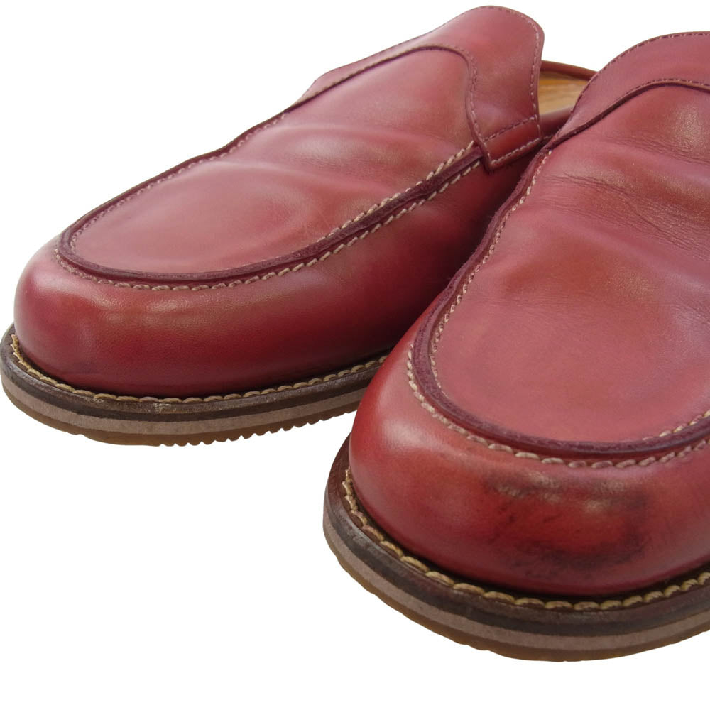 John Lobb ジョンロブ BAR BADOS バルバドス レザーサンダル シューズ レッド系 7.5 E【中古】