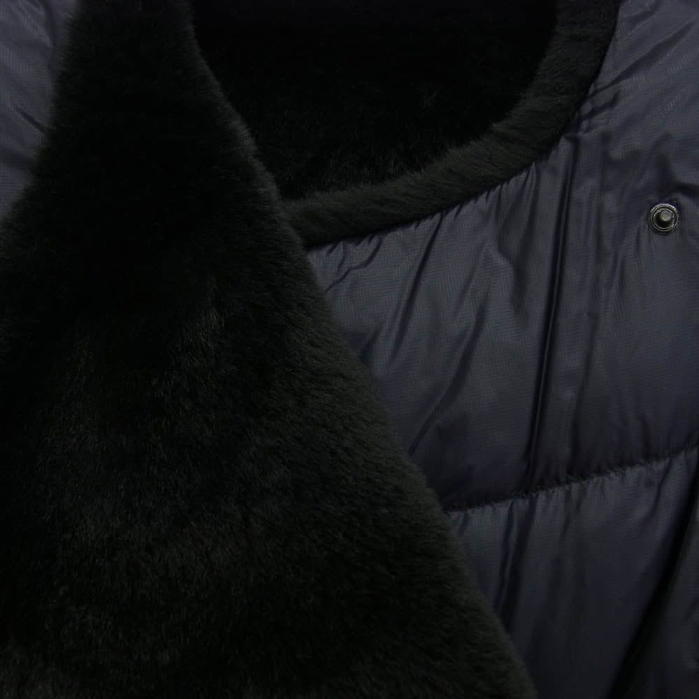 MONCLER モンクレール 21AW G209K1A00006 M1195 ジーニアス HYKE ハイク LEMA レマ リバーシブル ファー ナイロン ダウン ジャケット ネイビー系【極上美品】【中古】