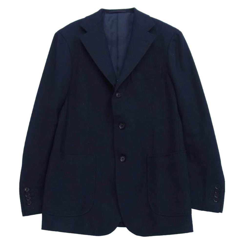RING JACKET リングジャケット RT051F63X リングヂャケット 本切羽 サイドベンツ 段返り3B ウール 紺ブレザー テーラードジャケット ネイビー系 44【中古】