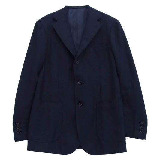 RING JACKET リングジャケット RT051F63X リングヂャケット 本切羽 サイドベンツ 段返り3B ウール 紺ブレザー テーラードジャケット ネイビー系 44【中古】